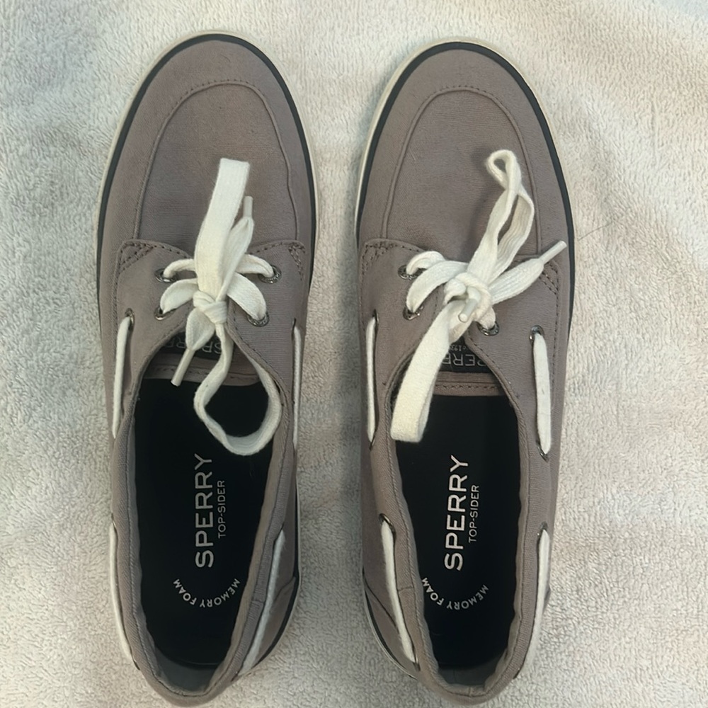 Sperry memory foam canvas topsiders